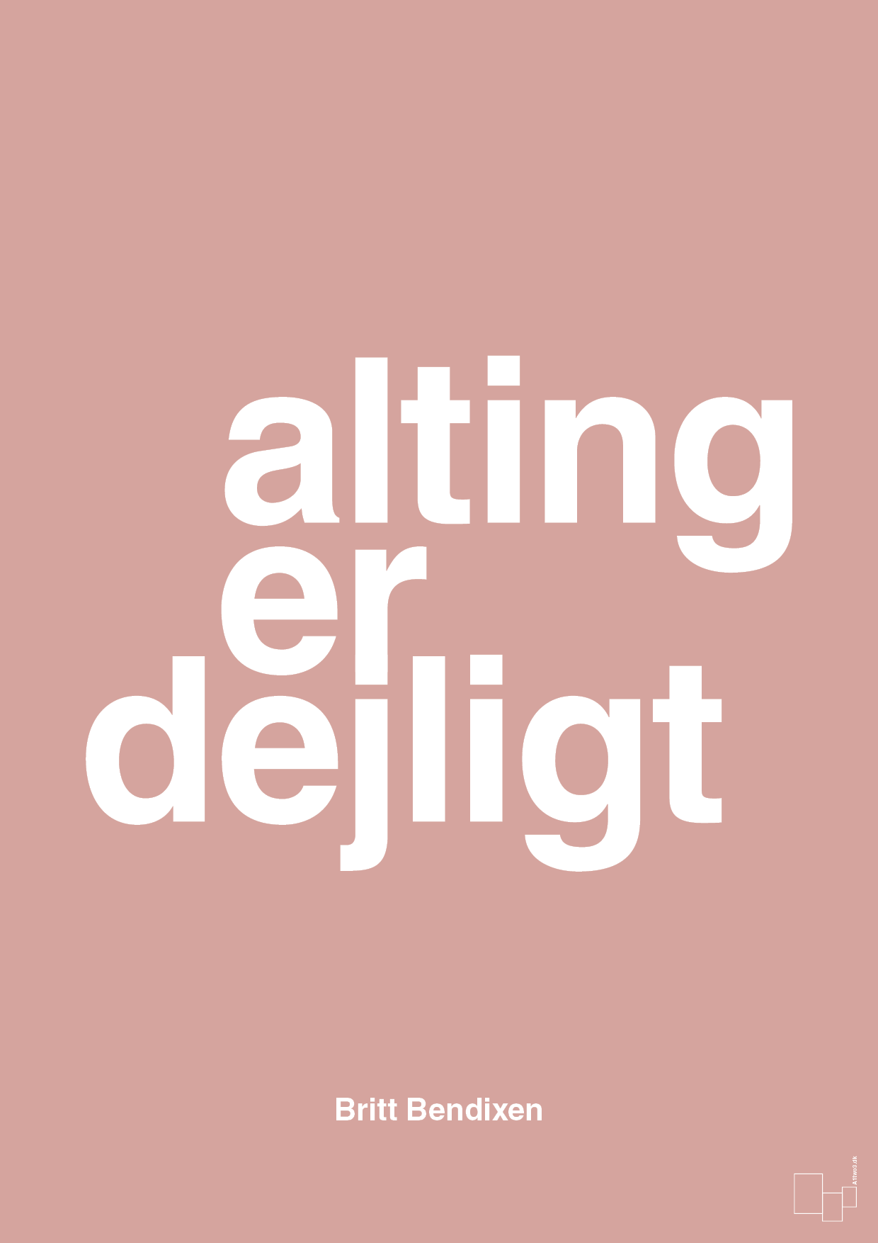 plakat: alting er dejligt - bubble shell-Dans-A1two3