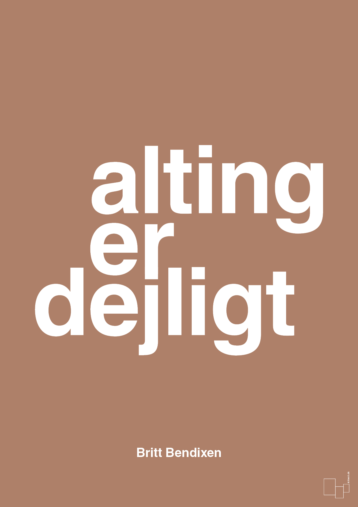plakat: alting er dejligt - cider spice-Dans-A1two3