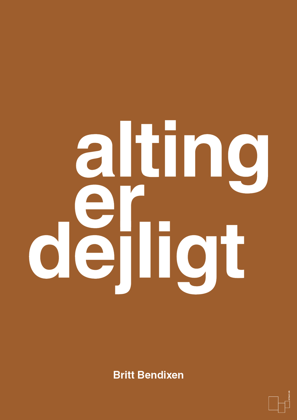 plakat: alting er dejligt - cognac-Dans-A1two3