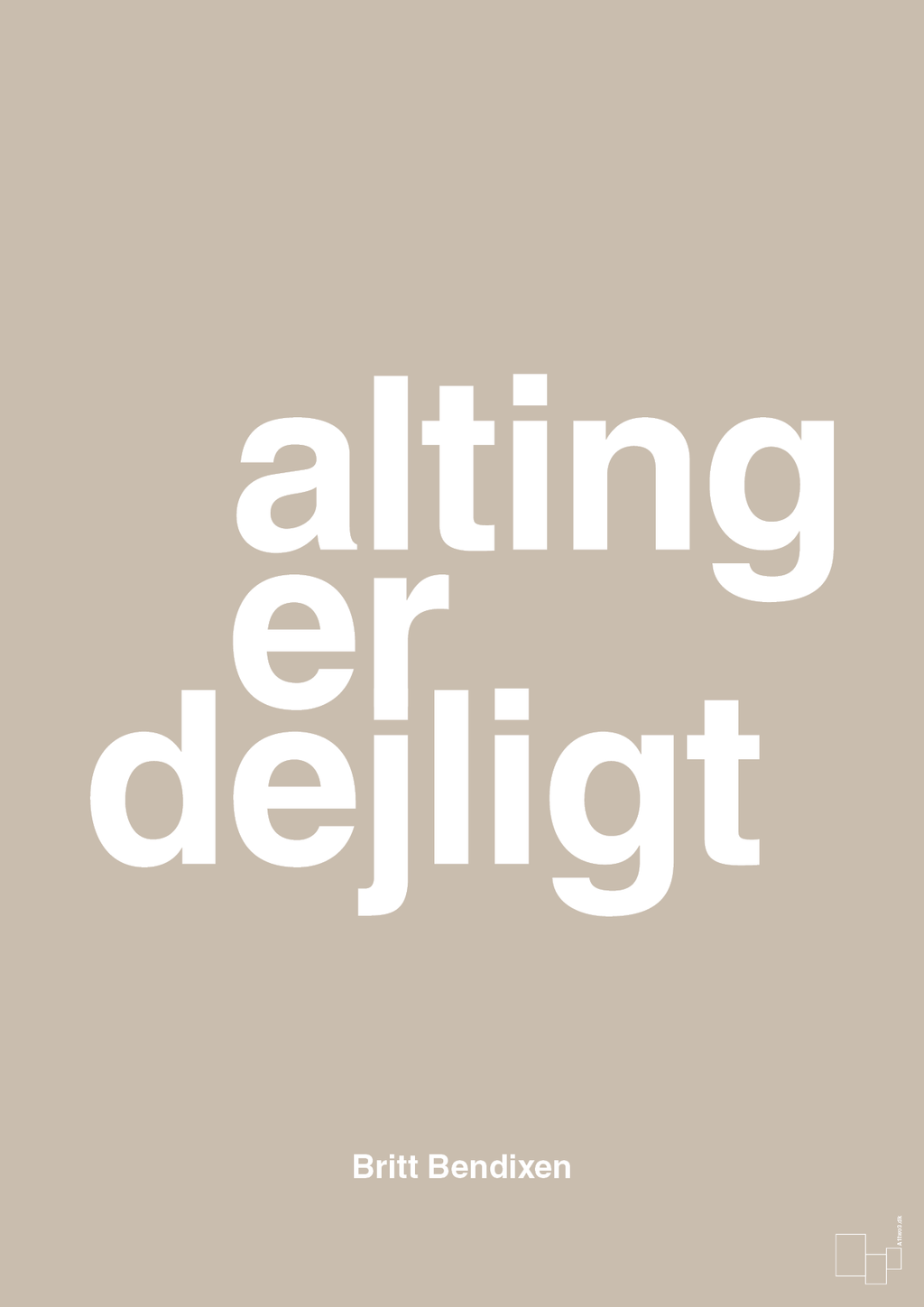 plakat: alting er dejligt - creamy mushroom-Dans-A1two3