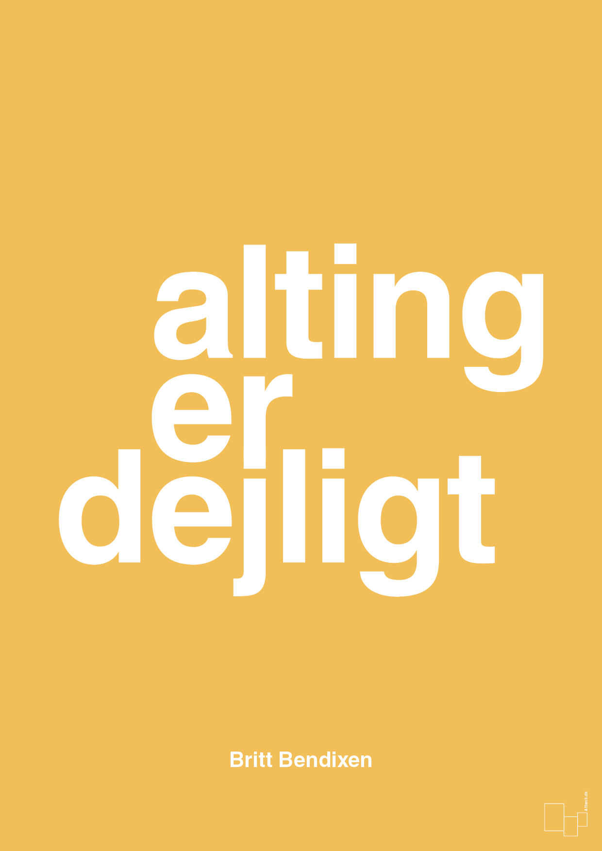 plakat: alting er dejligt - honeycomb-Dans-A1two3