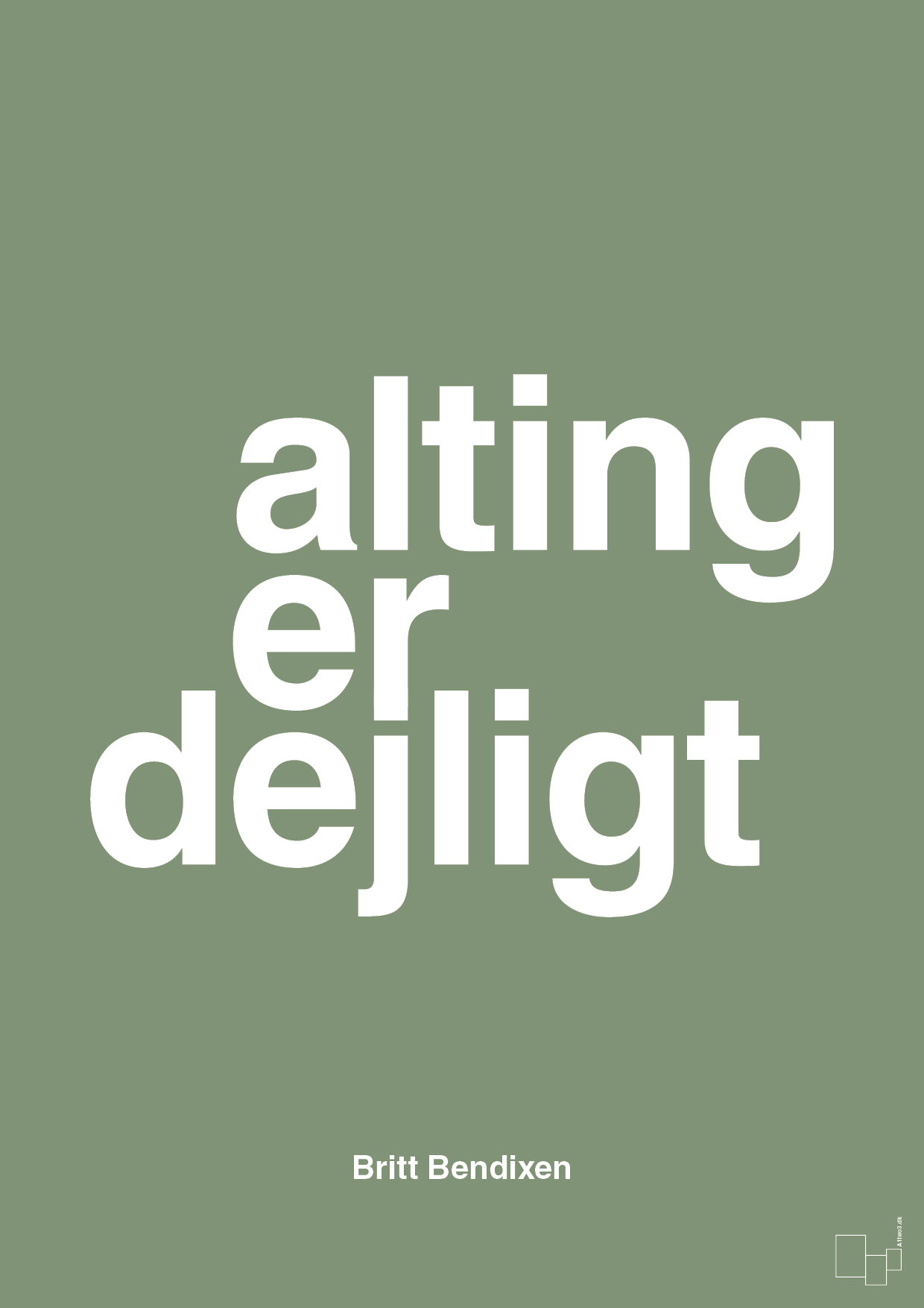 plakat: alting er dejligt - jade-Dans-A1two3