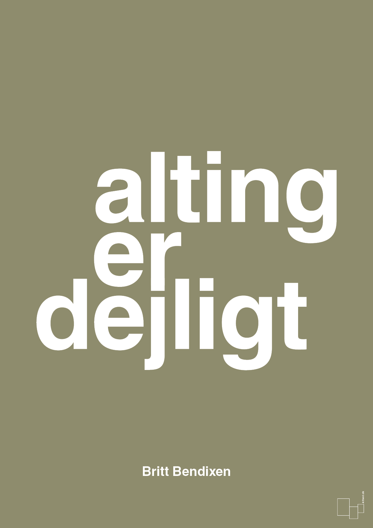 plakat: alting er dejligt - misty forrest-Dans-A1two3