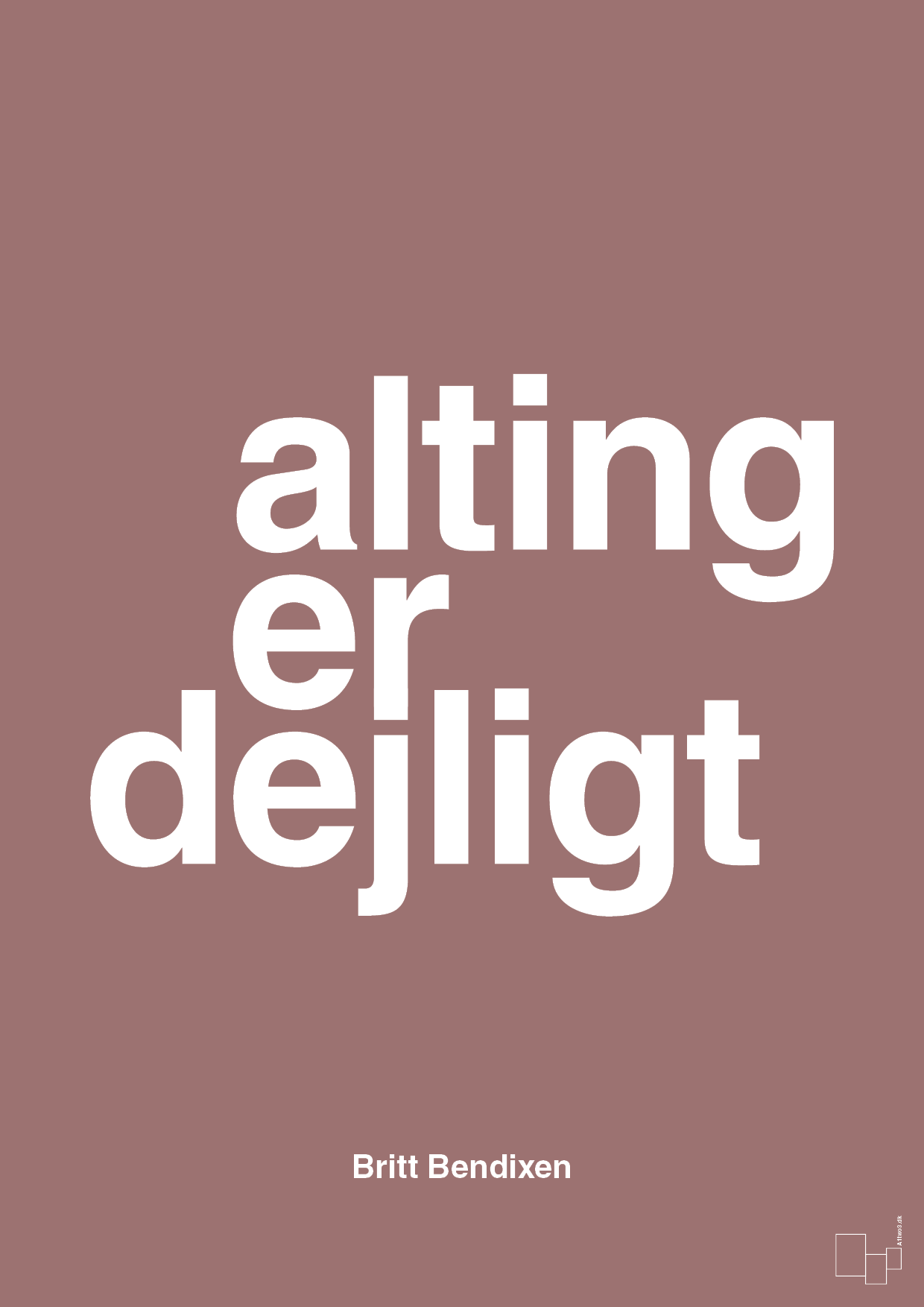 plakat: alting er dejligt - plum-Dans-A1two3