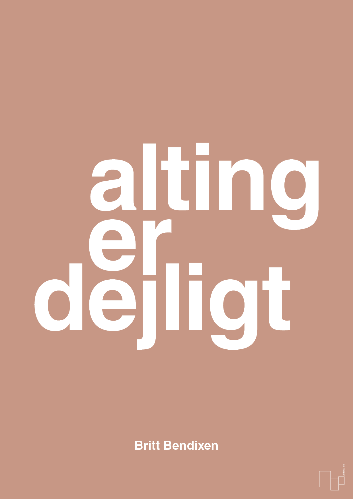 plakat: alting er dejligt - powder-Dans-A1two3