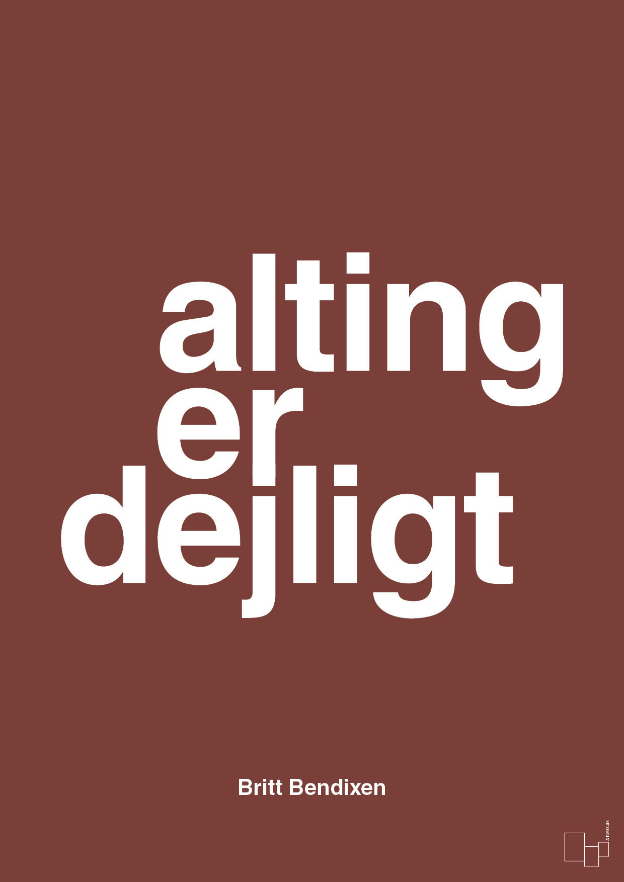 plakat: alting er dejligt - red pepper-Dans-A1two3