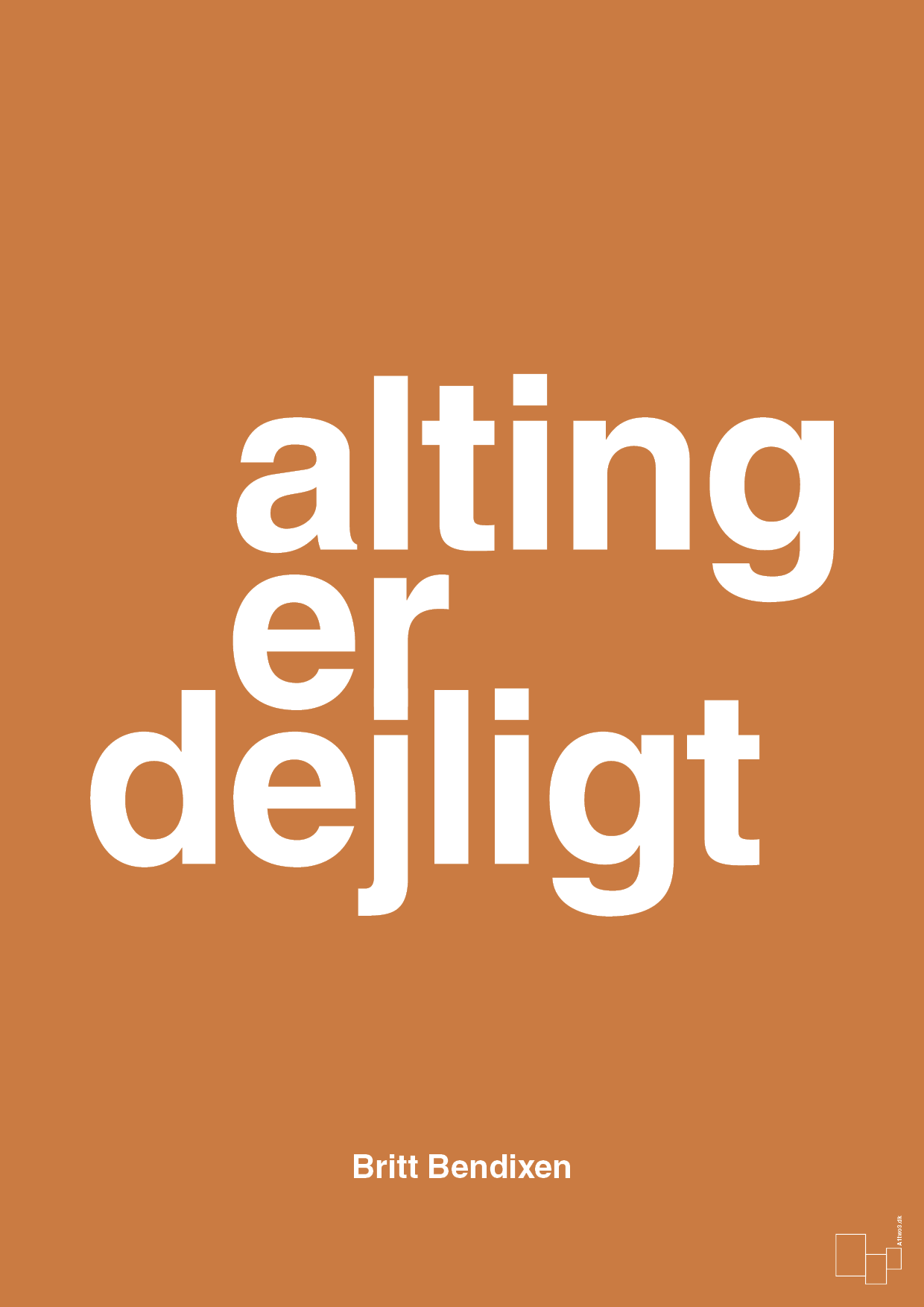 plakat: alting er dejligt - rumba orange-Dans-A1two3