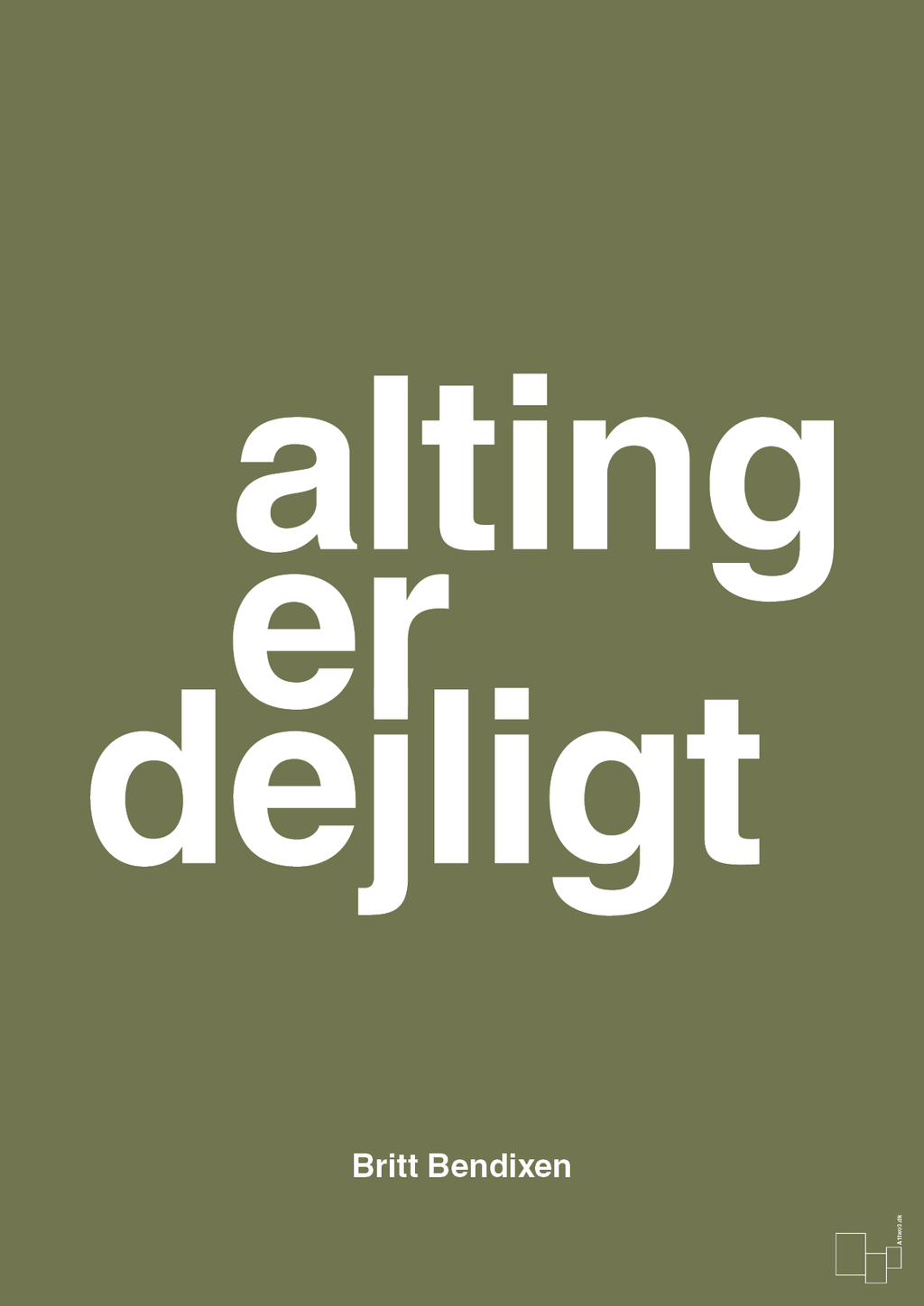 plakat: alting er dejligt - secret meadow-Dans-A1two3