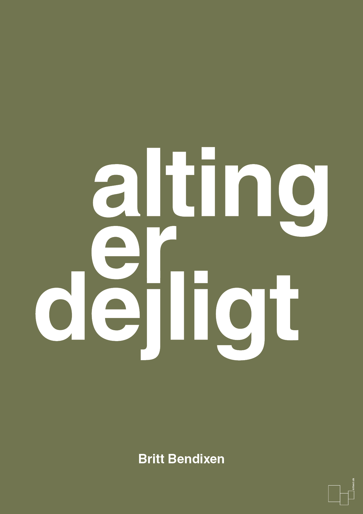 plakat: alting er dejligt - secret meadow-Dans-A1two3