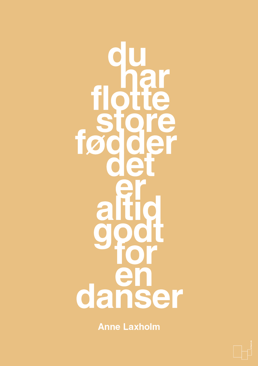 plakat: du har flotte store fødder det er altid godt for en danser - charismatic-Dans-A1two3