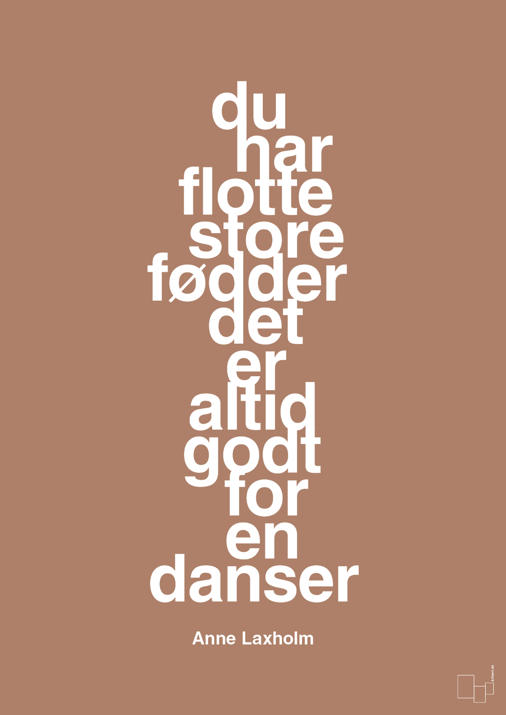 plakat: du har flotte store fødder det er altid godt for en danser - cider spice-Dans-A1two3