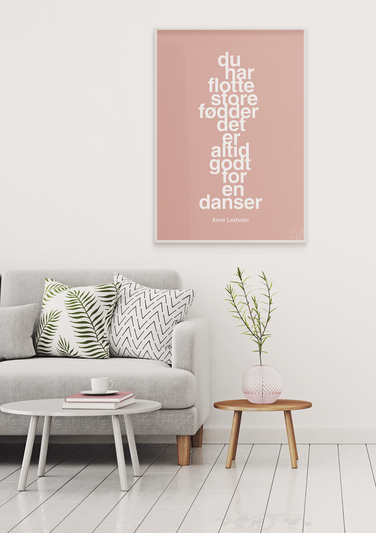 plakat: du har flotte store fødder det er altid godt for en danser - bubble shell-Dans-A1two3