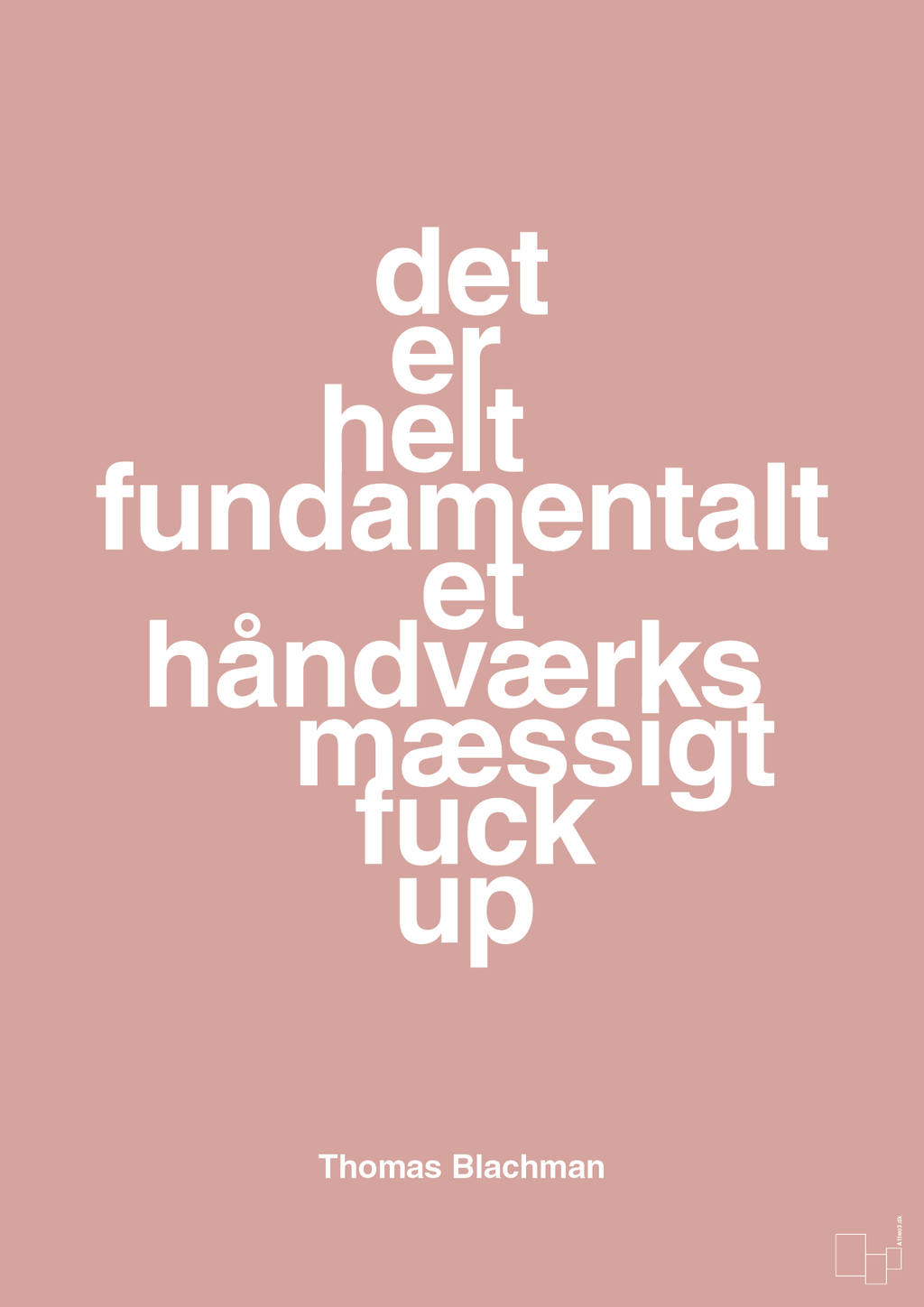 plakat: det er helt fundamentalt et håndværksmæssigt fuck up - bubble shell-Musiker-A1two3