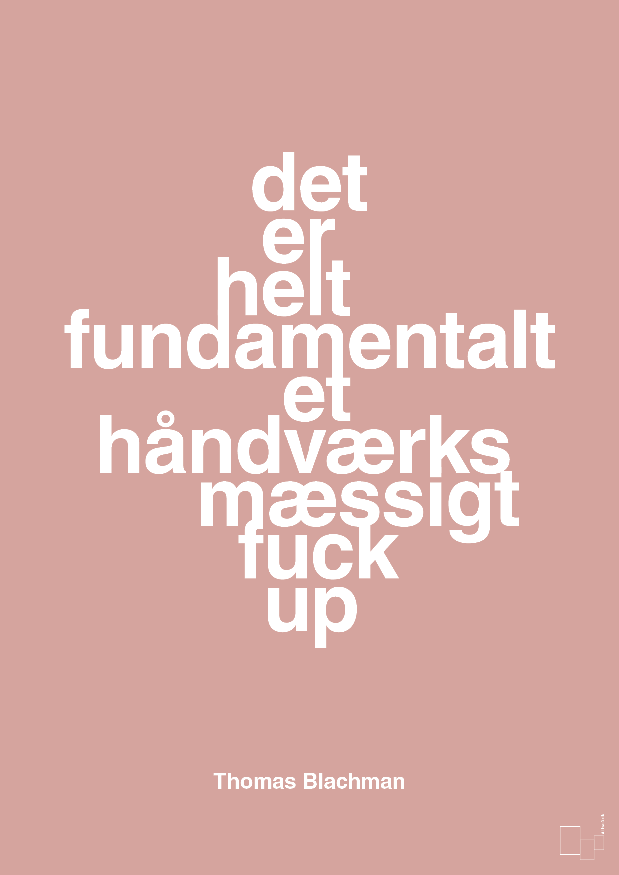 plakat: det er helt fundamentalt et håndværksmæssigt fuck up - bubble shell-Musiker-A1two3