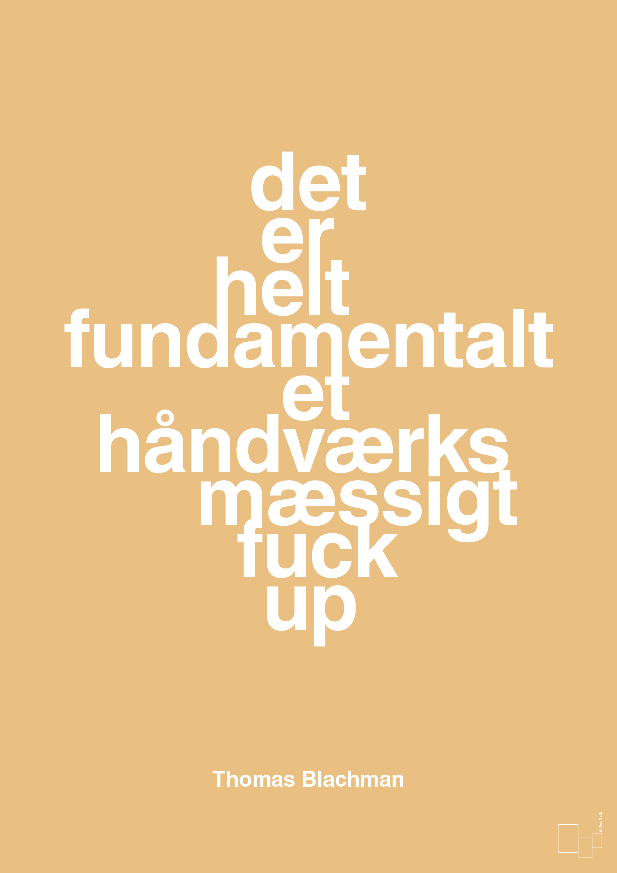 plakat: det er helt fundamentalt et håndværksmæssigt fuck up - charismatic-Musiker-A1two3