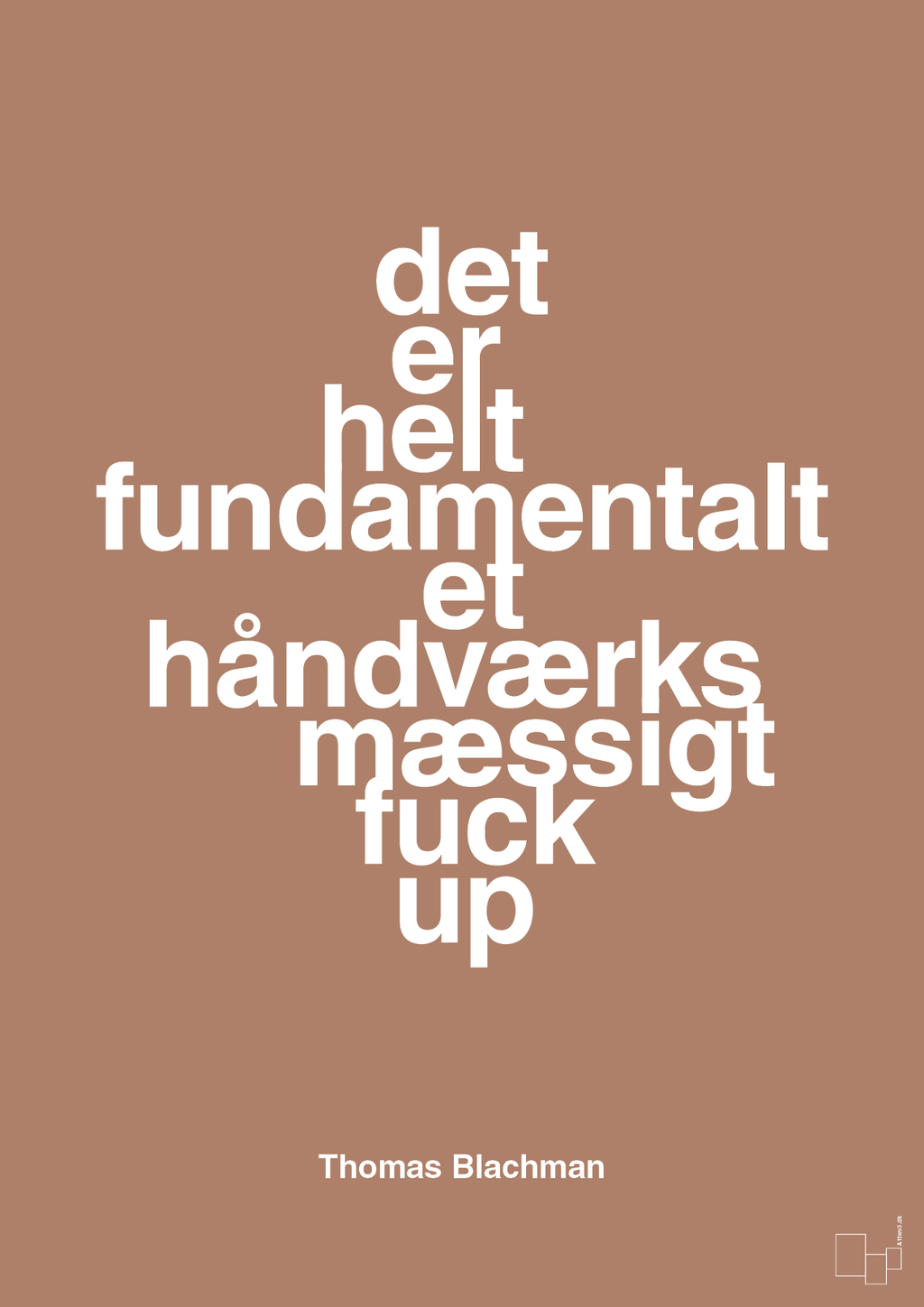plakat: det er helt fundamentalt et håndværksmæssigt fuck up - cider spice-Musiker-A1two3