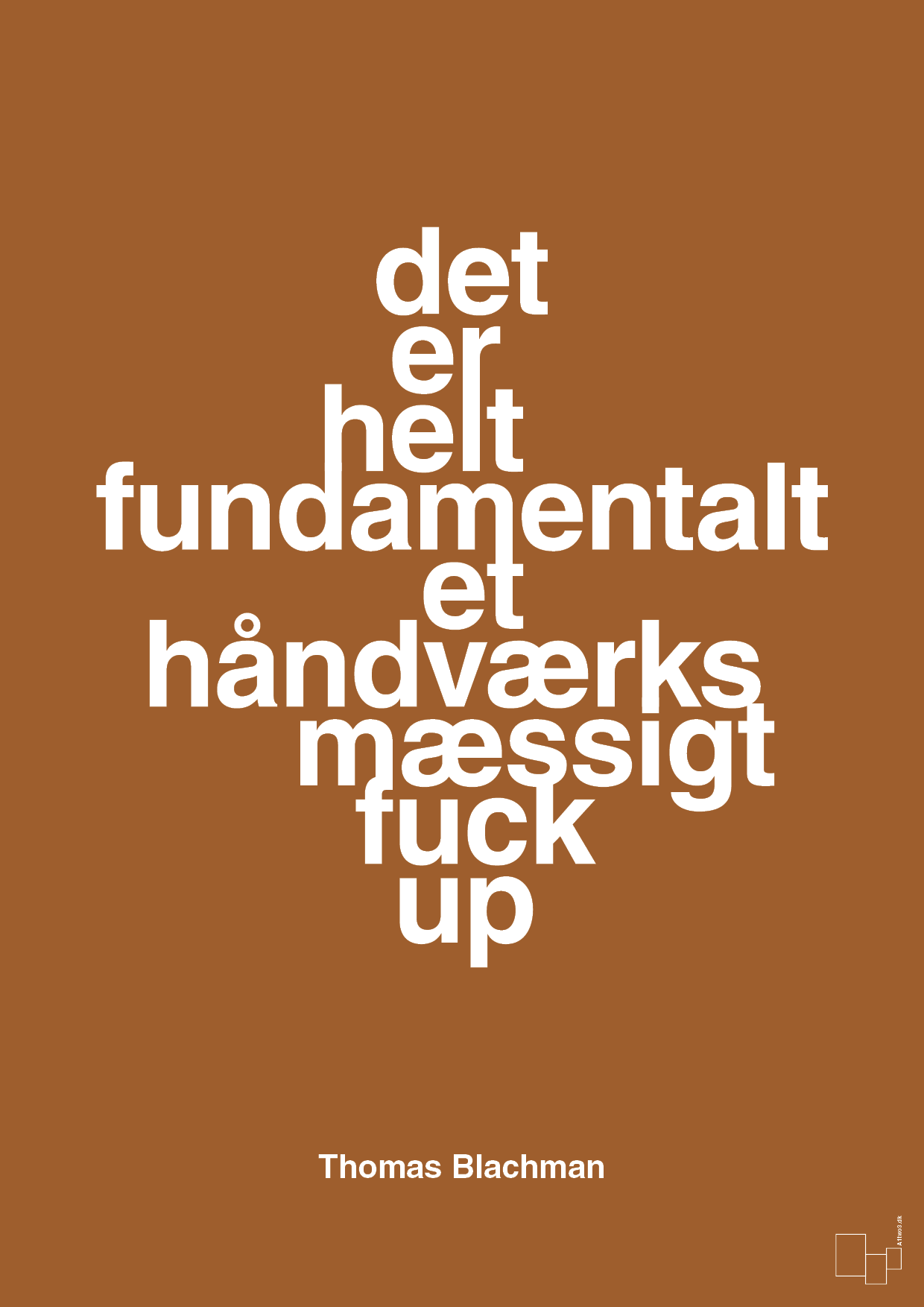 plakat: det er helt fundamentalt et håndværksmæssigt fuck up - cognac-Musiker-A1two3