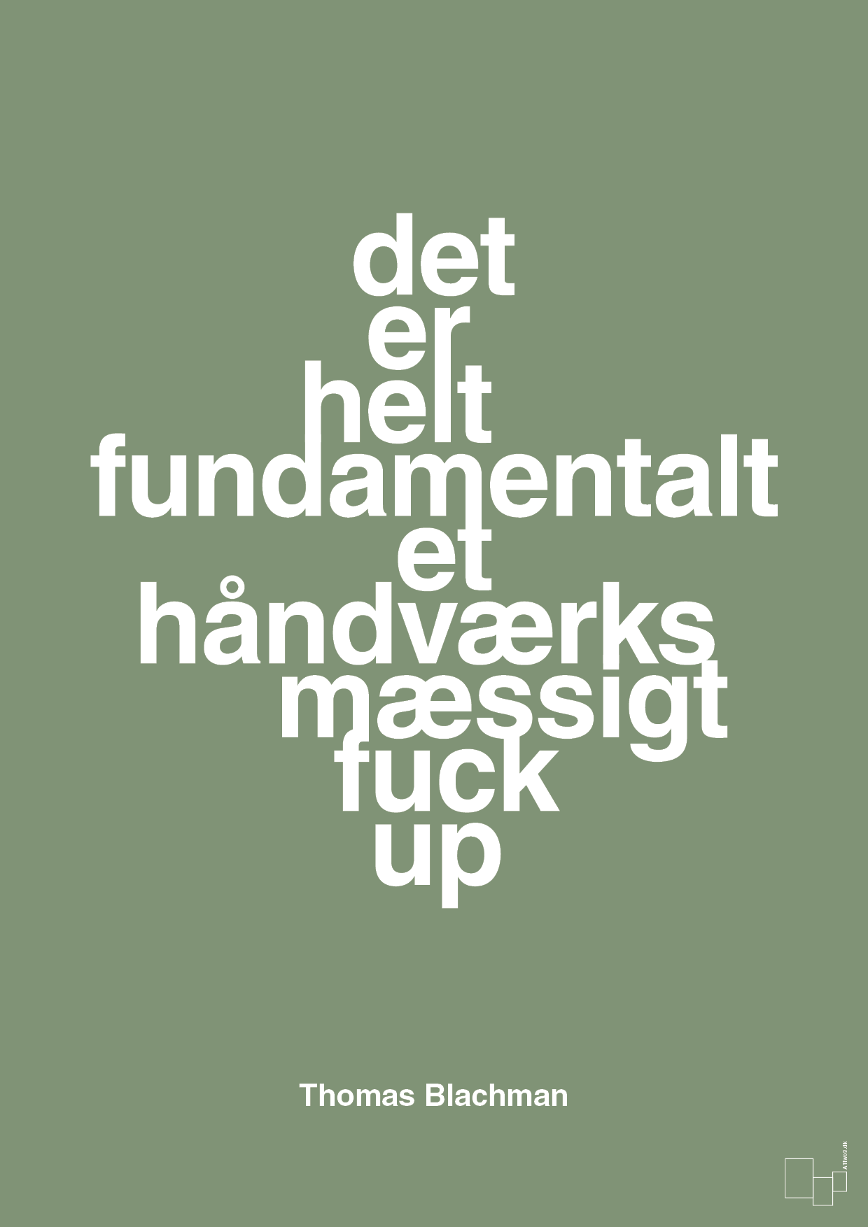 plakat: det er helt fundamentalt et håndværksmæssigt fuck up - jade-Musiker-A1two3