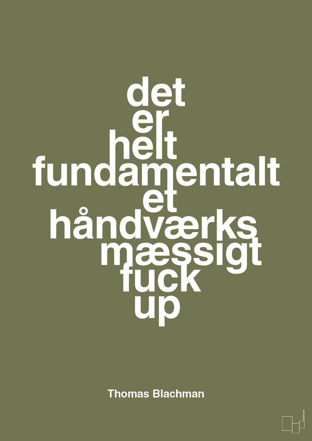 plakat: det er helt fundamentalt et håndværksmæssigt fuck up - secret meadow-Musiker-A1two3