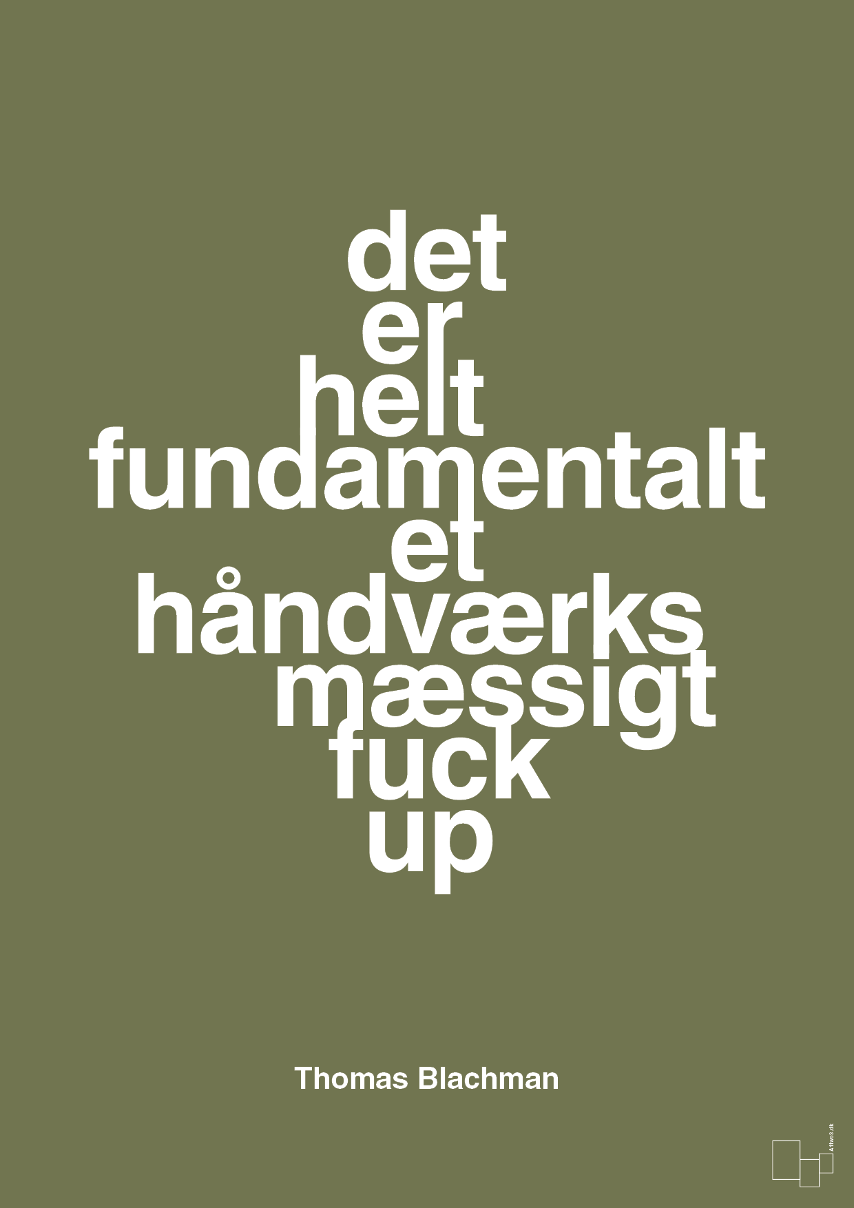 plakat: det er helt fundamentalt et håndværksmæssigt fuck up - secret meadow-Musiker-A1two3