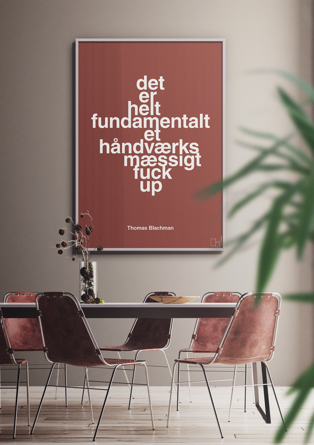 plakat: det er helt fundamentalt et håndværksmæssigt fuck up - battleship gray-Musiker-A1two3
