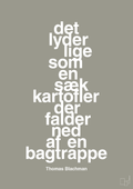 plakat: det lyder lige som en sæk kartofler der falder ned af en bagtrappe - battleship gray-Musiker-A1two3