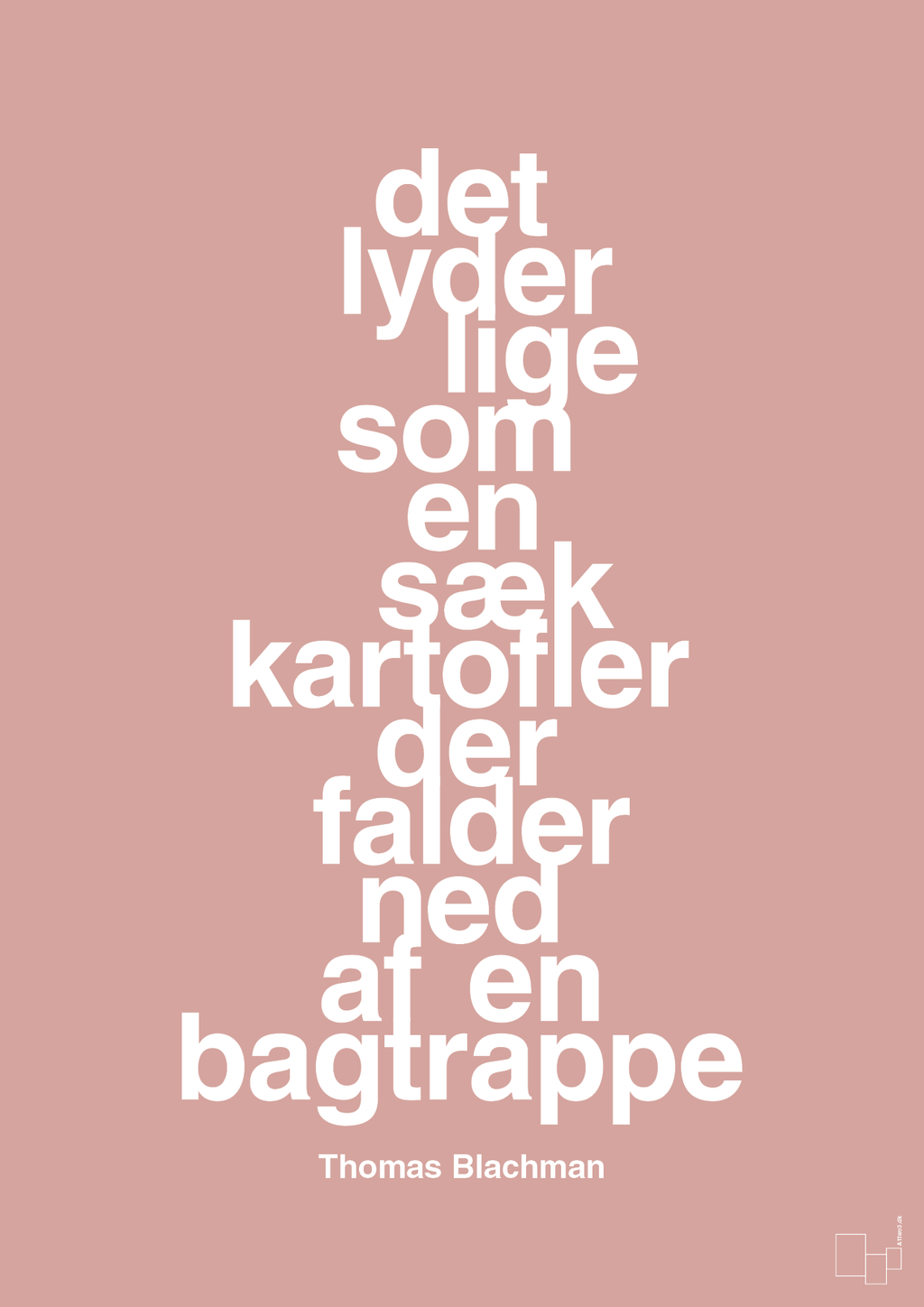 plakat: det lyder lige som en sæk kartofler der falder ned af en bagtrappe - bubble shell-Musiker-A1two3