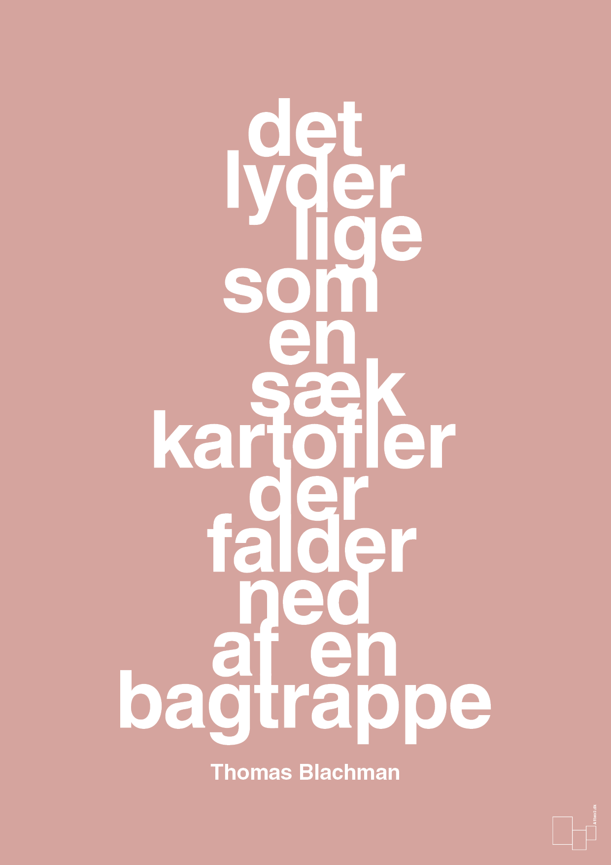 plakat: det lyder lige som en sæk kartofler der falder ned af en bagtrappe - bubble shell-Musiker-A1two3