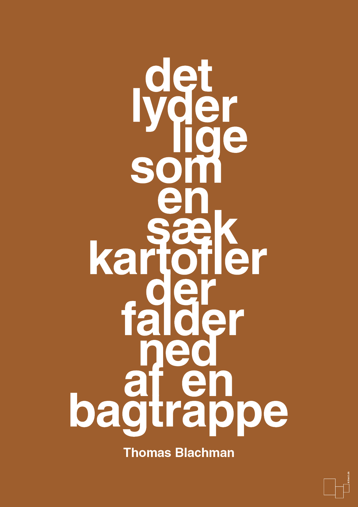 plakat: det lyder lige som en sæk kartofler der falder ned af en bagtrappe - cognac-Musiker-A1two3