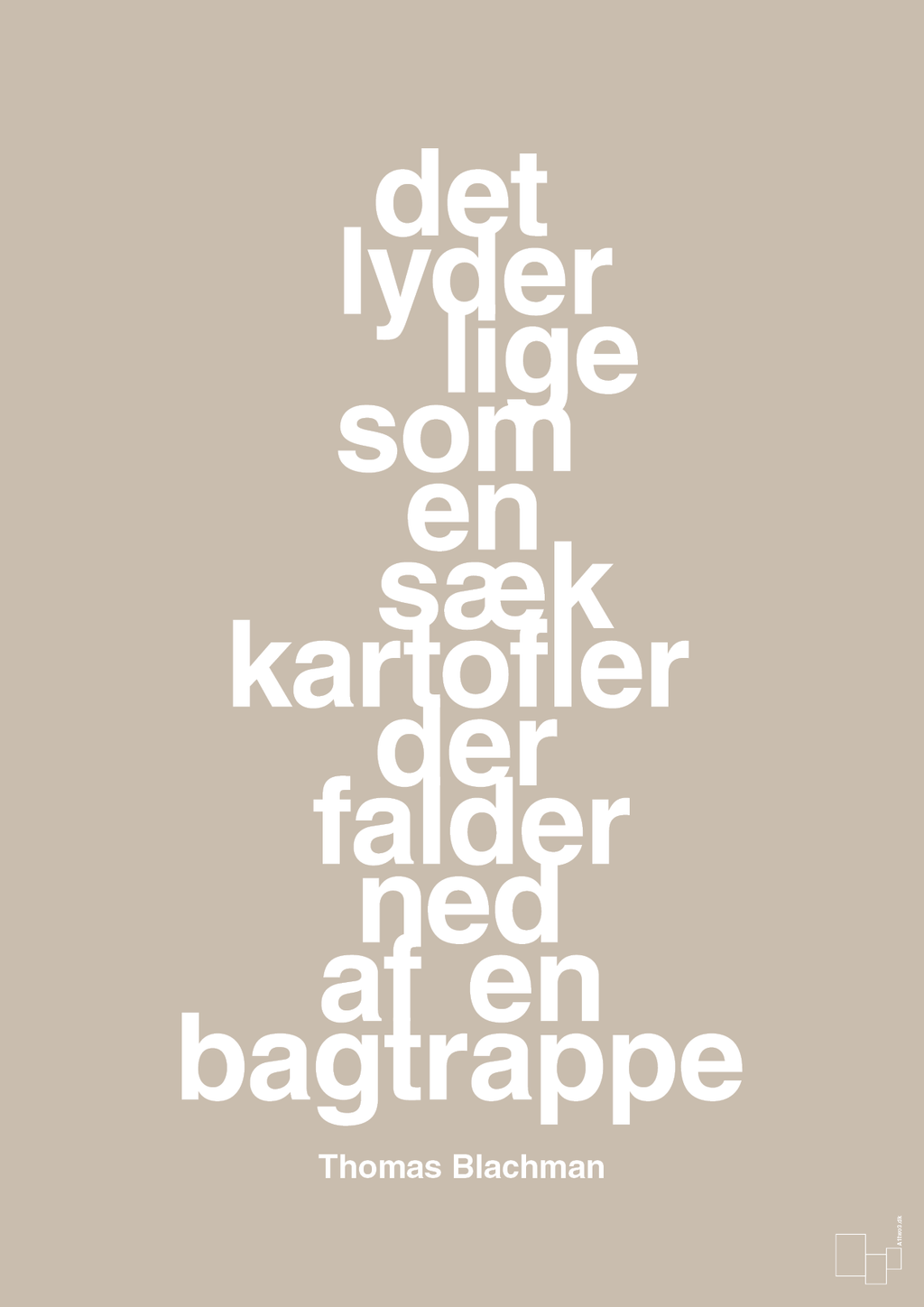 plakat: det lyder lige som en sæk kartofler der falder ned af en bagtrappe - creamy mushroom-Musiker-A1two3
