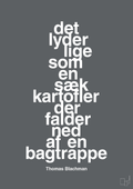 plakat: det lyder lige som en sæk kartofler der falder ned af en bagtrappe - graphic charcoal-Musiker-A1two3