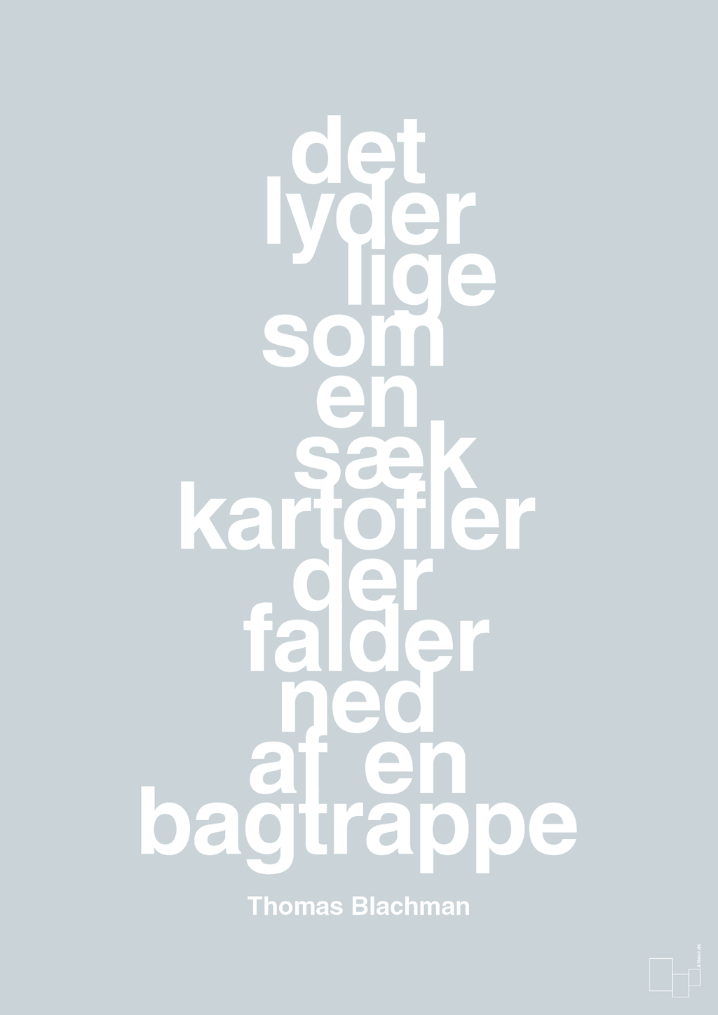 plakat: det lyder lige som en sæk kartofler der falder ned af en bagtrappe - light drizzle-Musiker-A1two3
