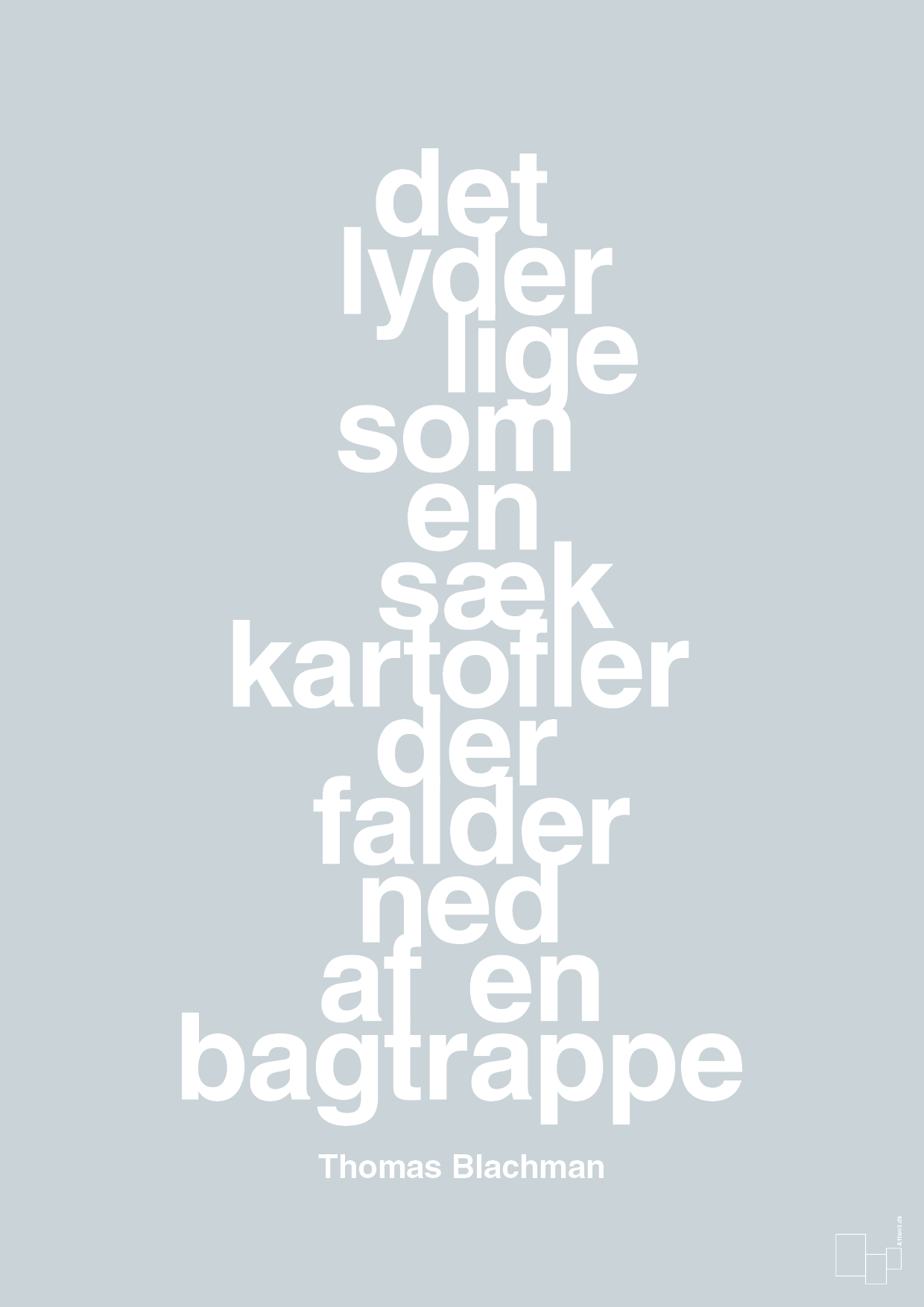 plakat: det lyder lige som en sæk kartofler der falder ned af en bagtrappe - light drizzle-Musiker-A1two3