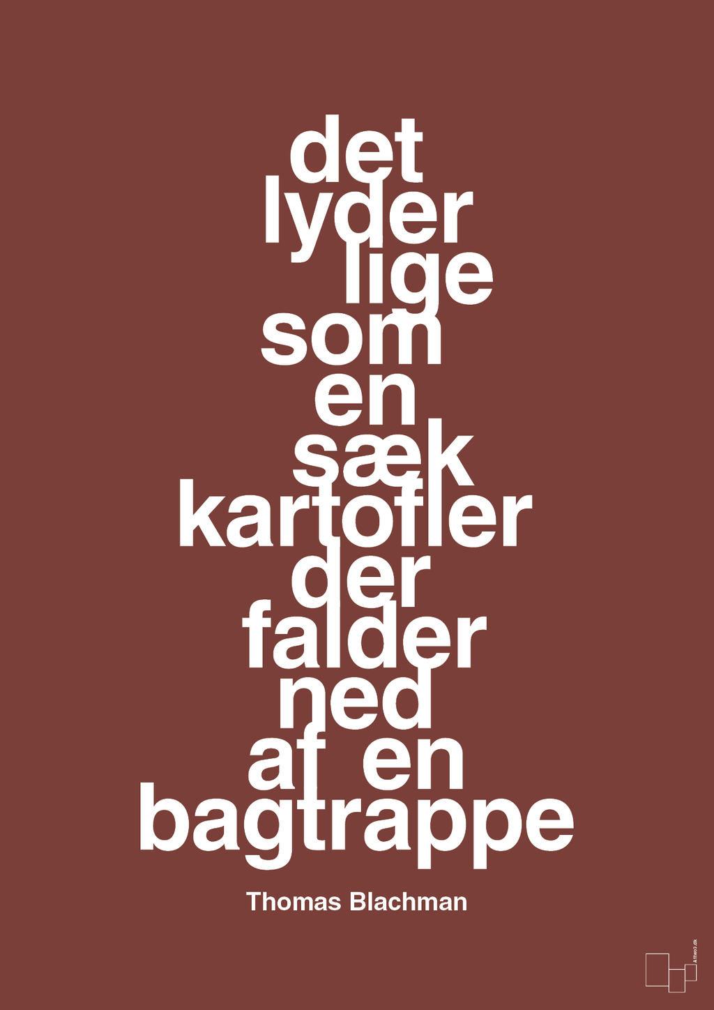 plakat: det lyder lige som en sæk kartofler der falder ned af en bagtrappe - red pepper-Musiker-A1two3