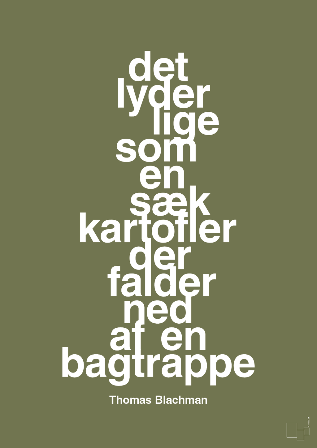 plakat: det lyder lige som en sæk kartofler der falder ned af en bagtrappe - secret meadow-Musiker-A1two3
