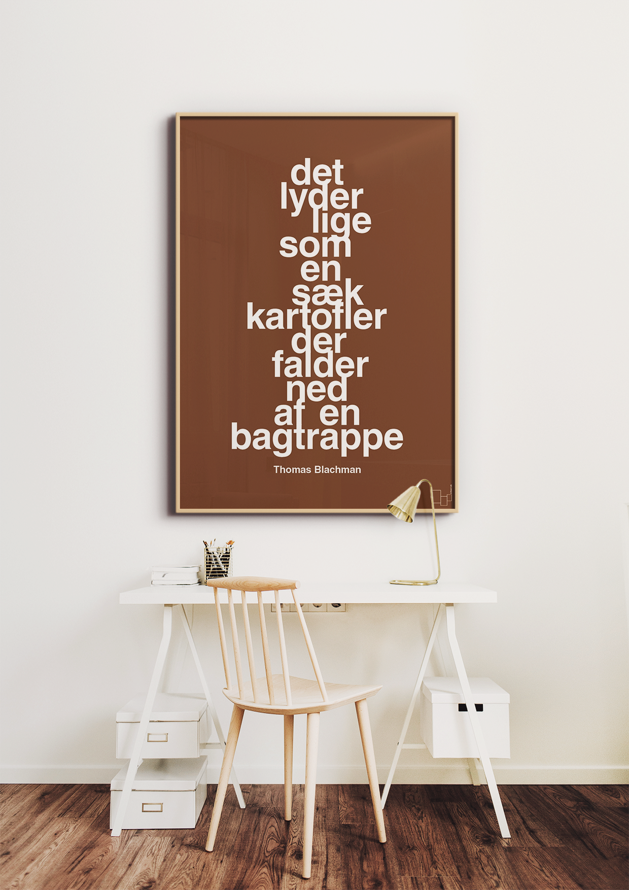 plakat: det lyder lige som en sæk kartofler der falder ned af en bagtrappe - graphic charcoal-Musiker-A1two3