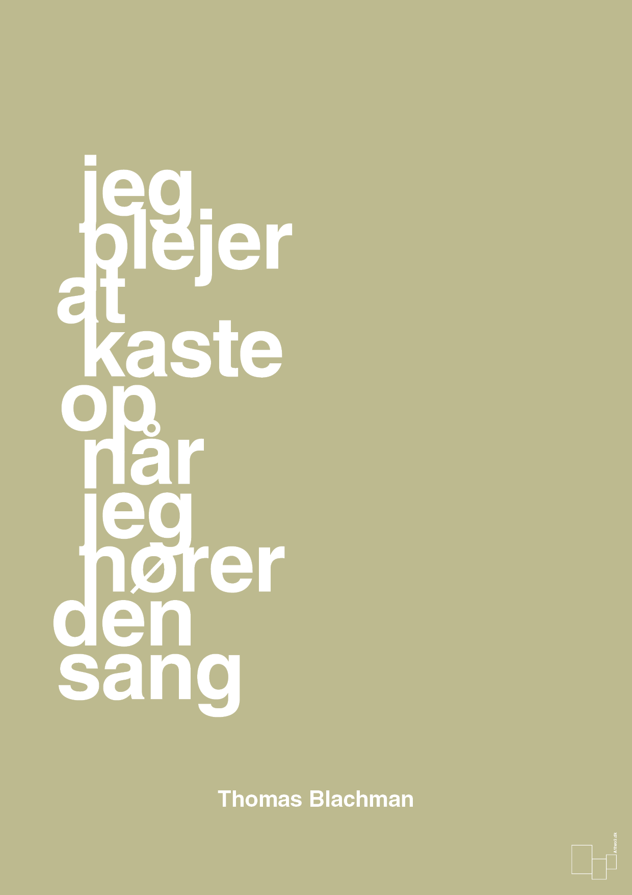 plakat: jeg plejer at kaste op når jeg hører den sang - back to nature-Musiker-A1two3