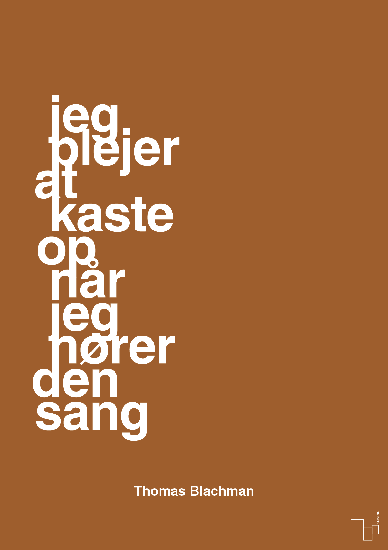 plakat: jeg plejer at kaste op når jeg hører den sang - cognac-Musiker-A1two3