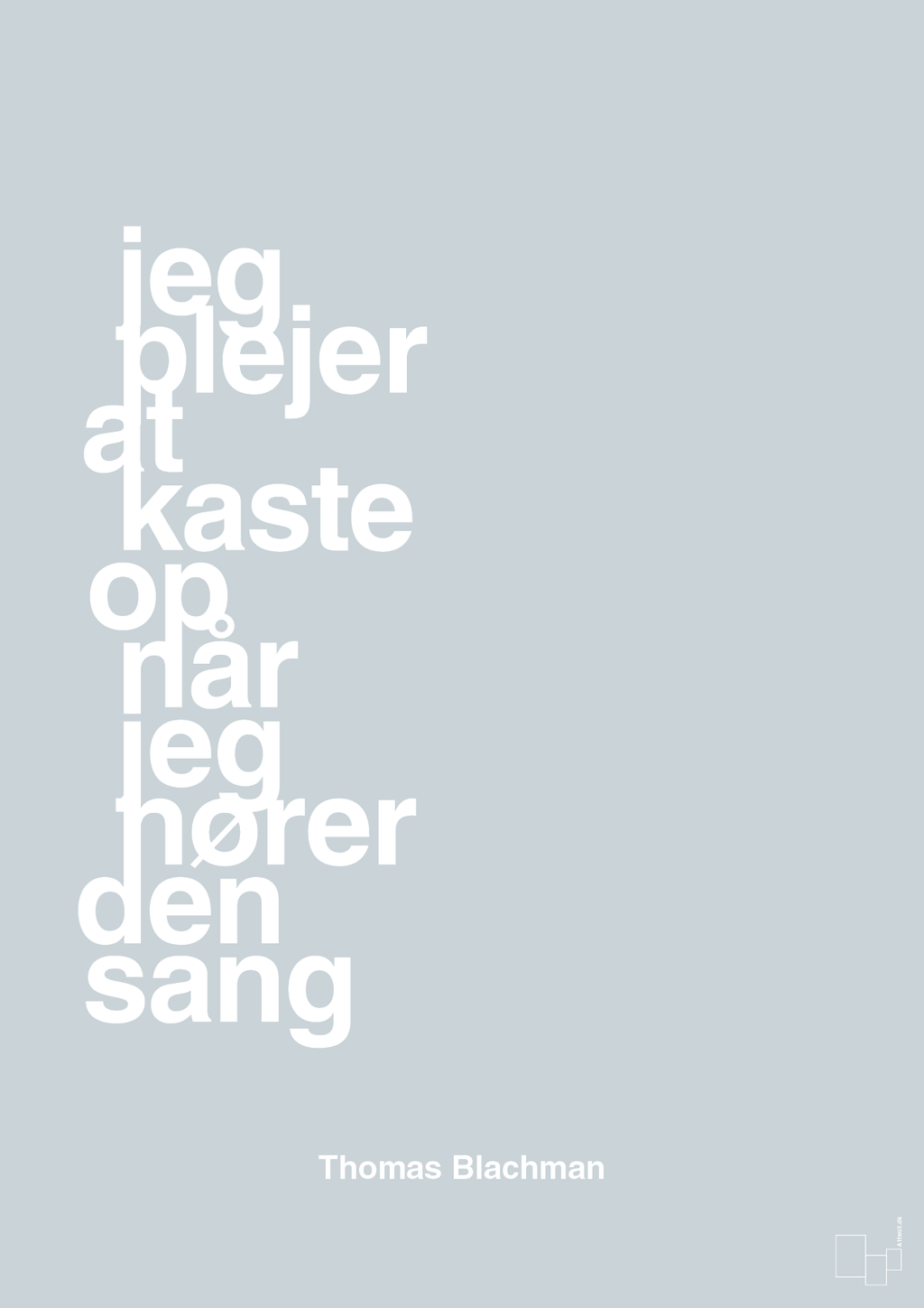 plakat: jeg plejer at kaste op når jeg hører den sang - light drizzle-Musiker-A1two3