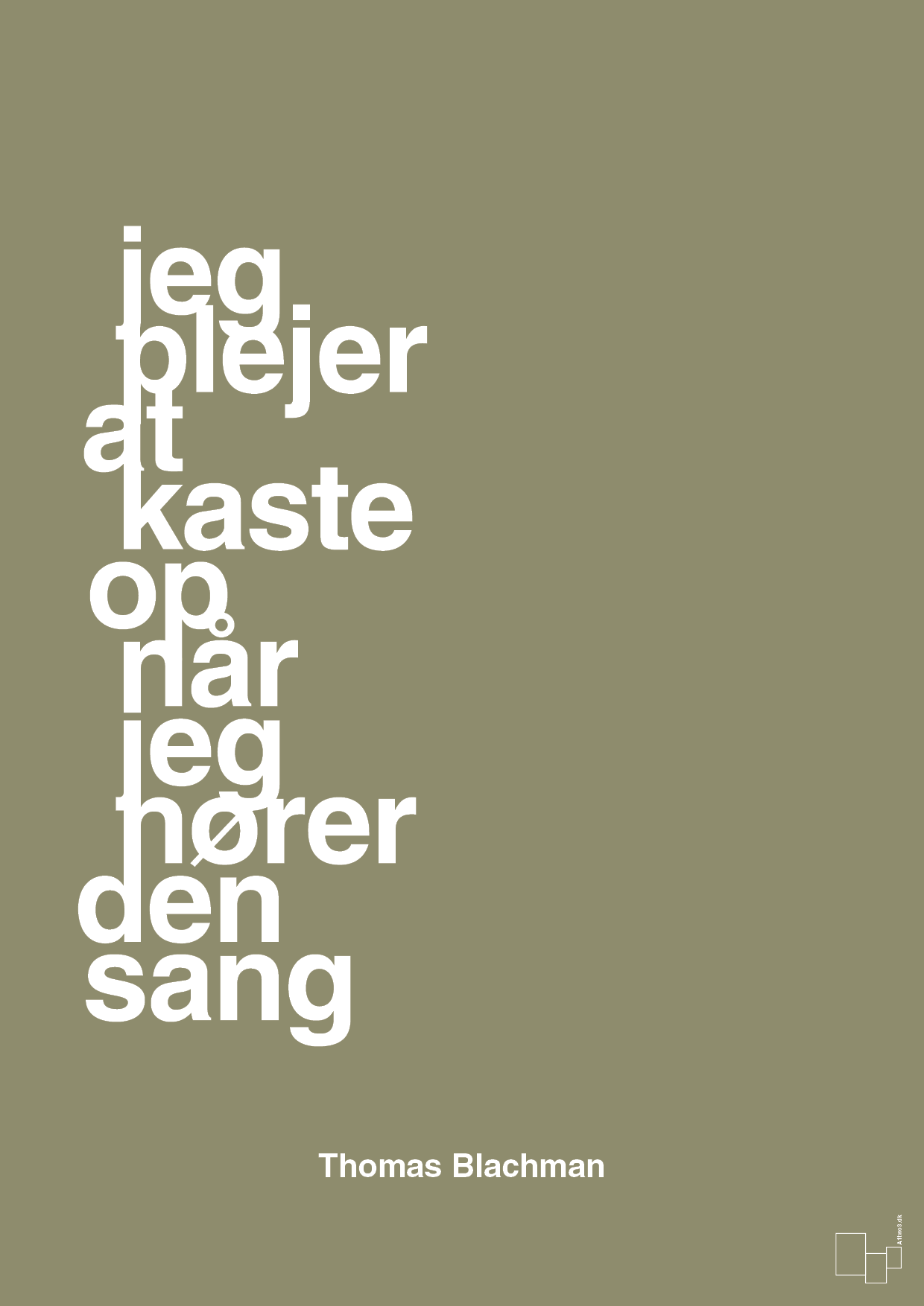 plakat: jeg plejer at kaste op når jeg hører den sang - misty forrest-Musiker-A1two3