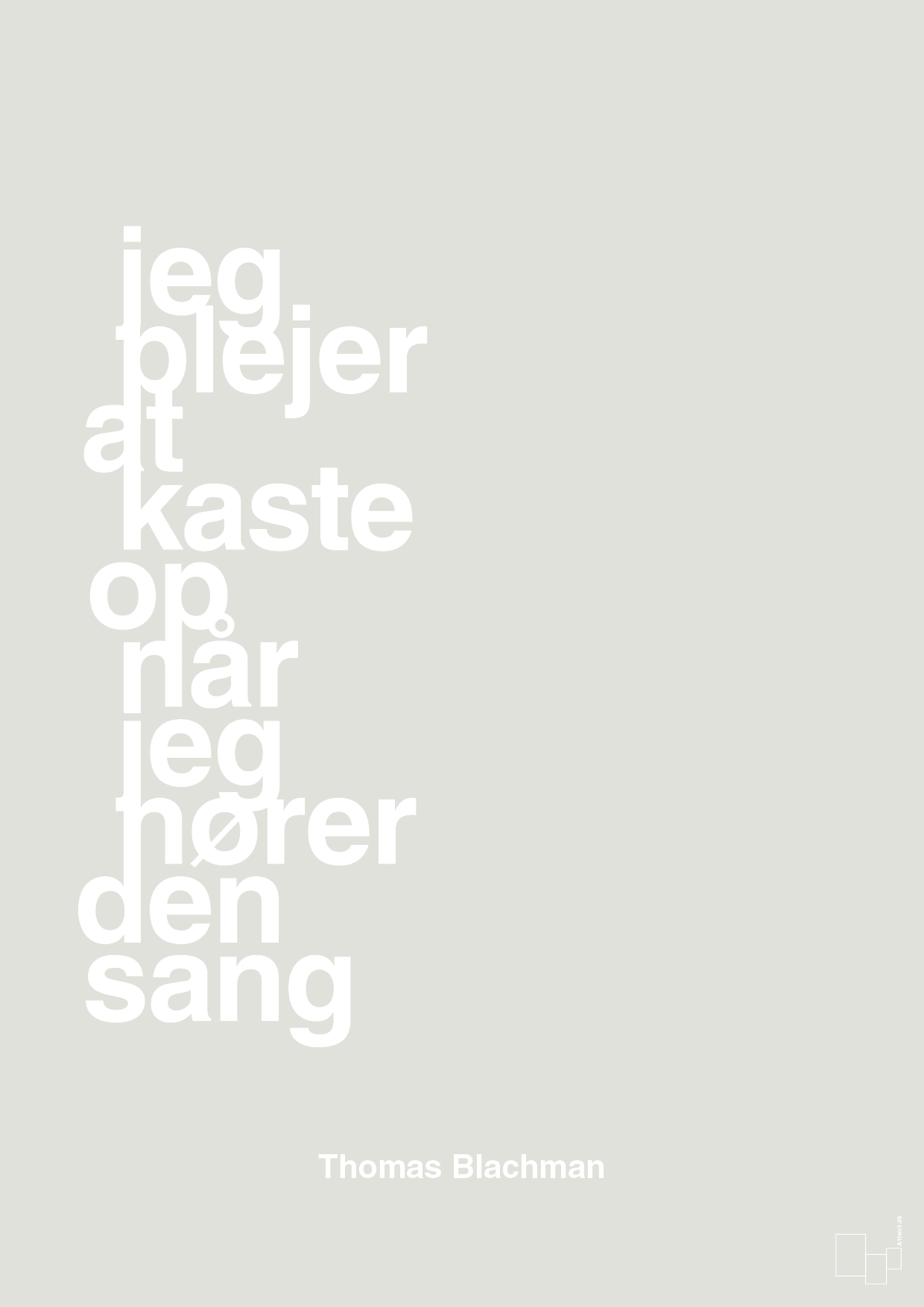 plakat: jeg plejer at kaste op når jeg hører den sang - painters white-Musiker-A1two3