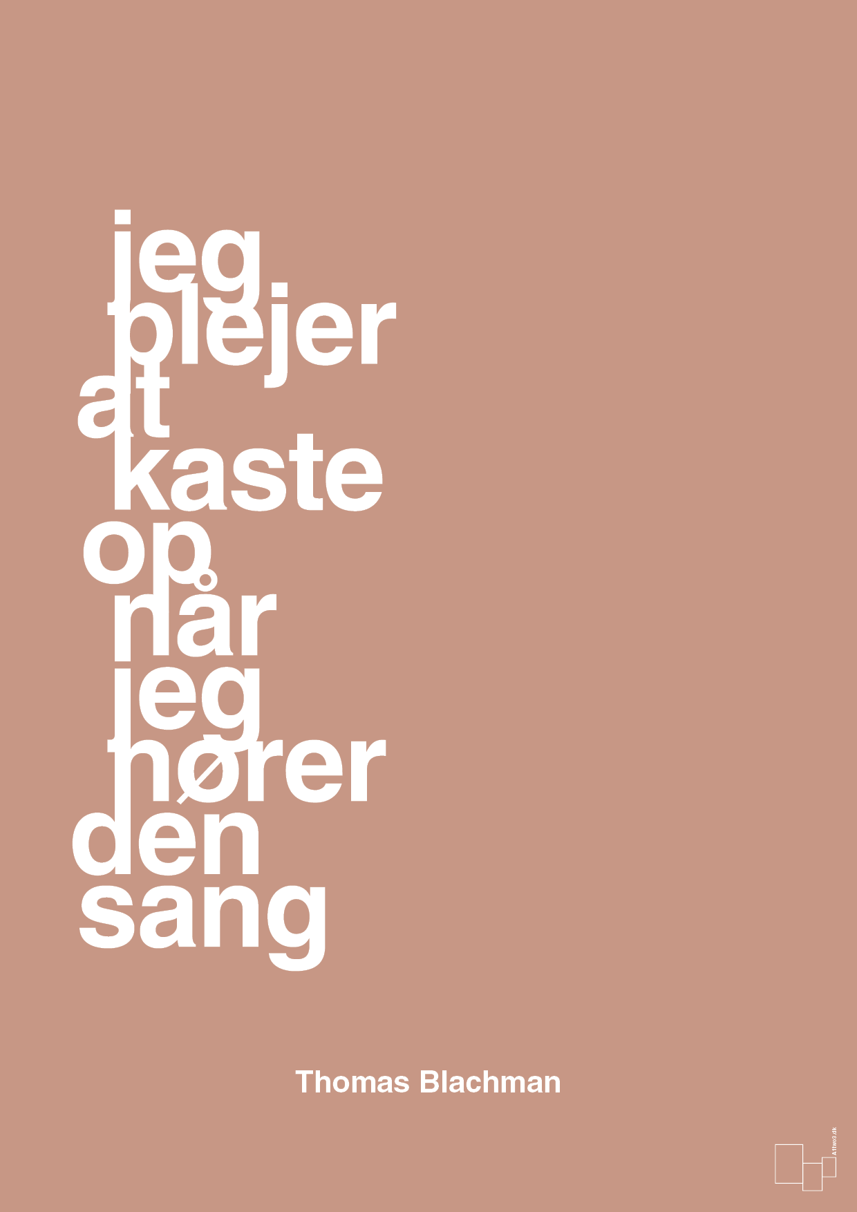 plakat: jeg plejer at kaste op når jeg hører den sang - powder-Musiker-A1two3