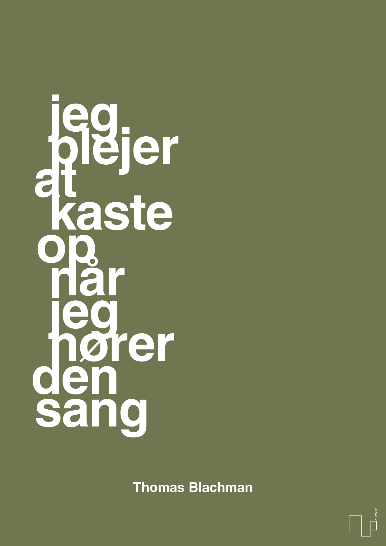 plakat: jeg plejer at kaste op når jeg hører den sang - secret meadow-Musiker-A1two3