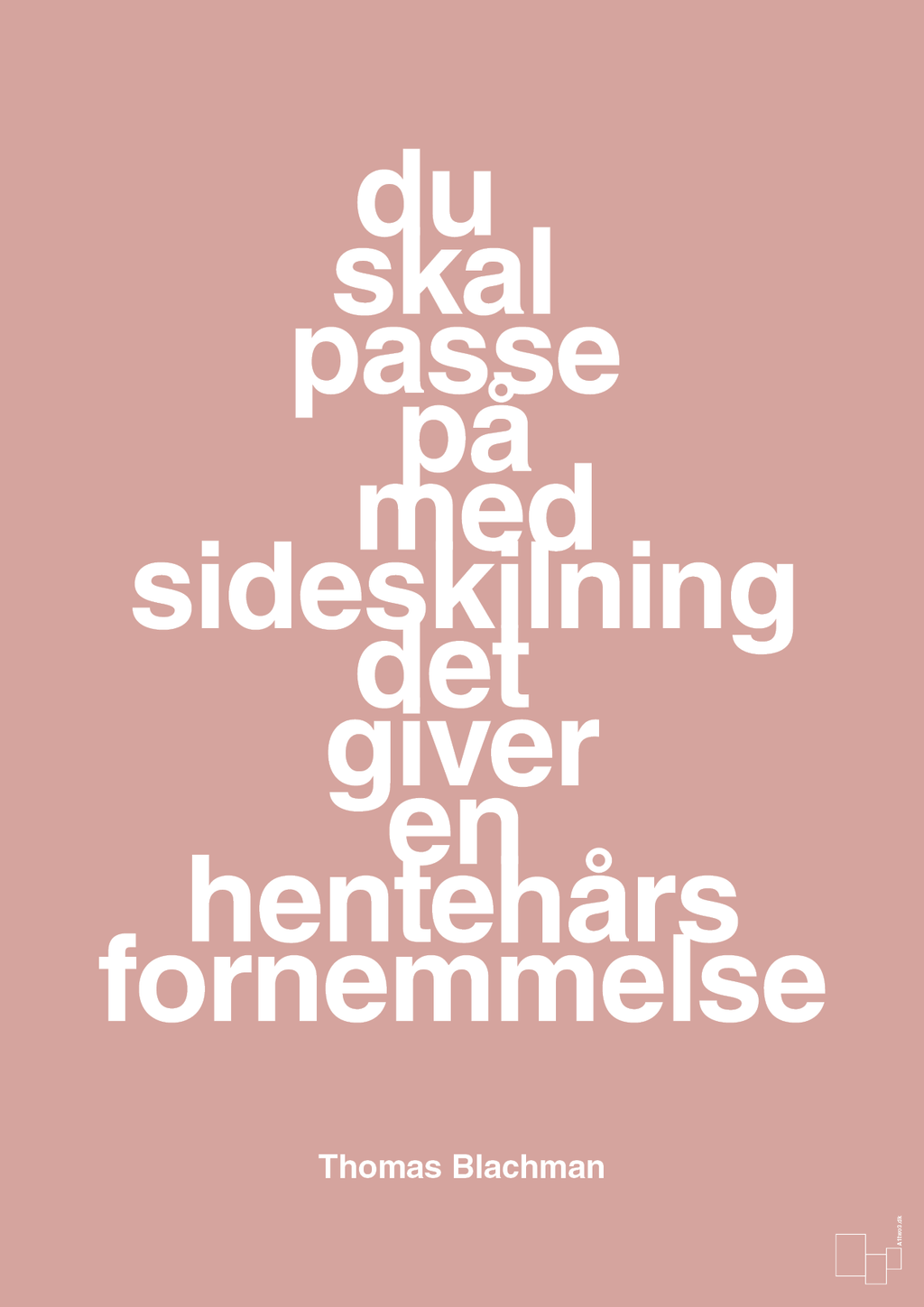 plakat: du skal passe på med sideskilning det giver en hentehårs fornemmelse - bubble shell-Musiker-A1two3