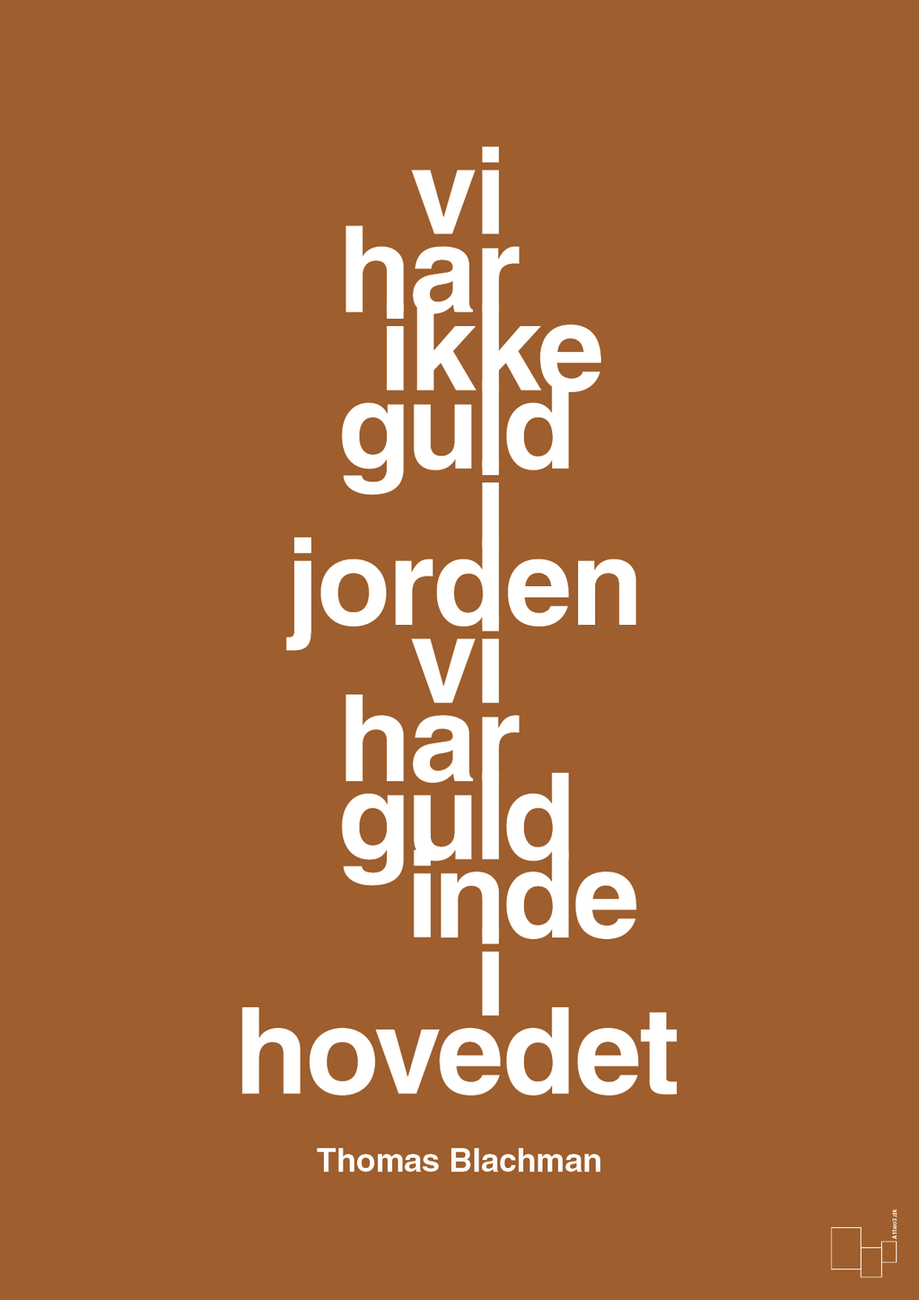plakat: vi har ikke guld i jorden vi har guld inde i hovedet - cognac-Musiker-A1two3