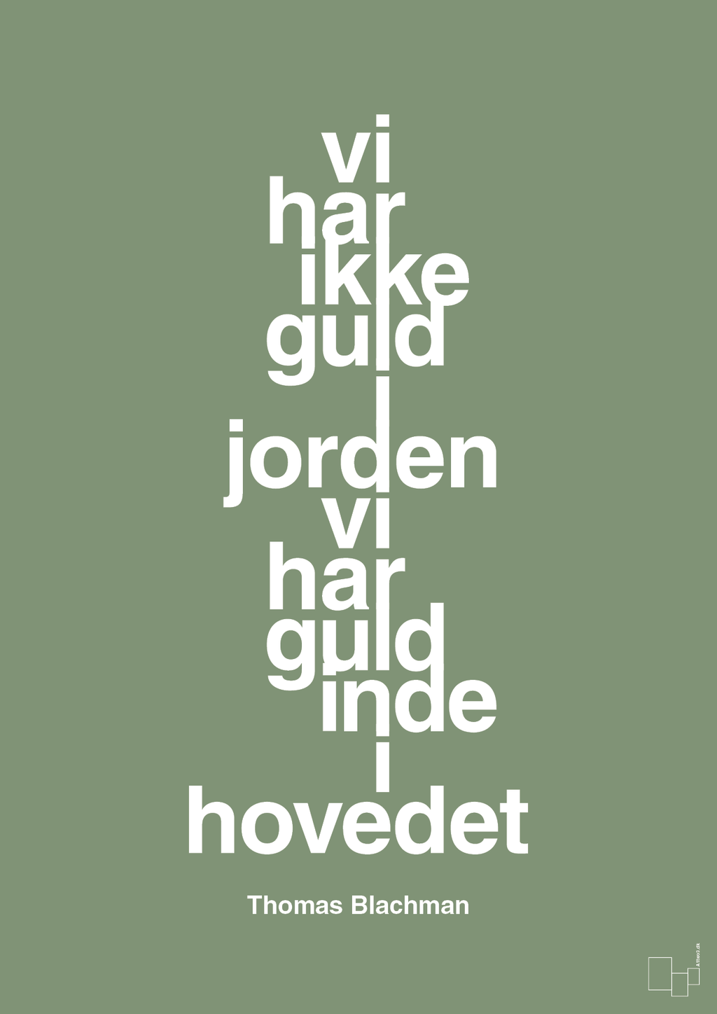 plakat: vi har ikke guld i jorden vi har guld inde i hovedet - jade-Musiker-A1two3