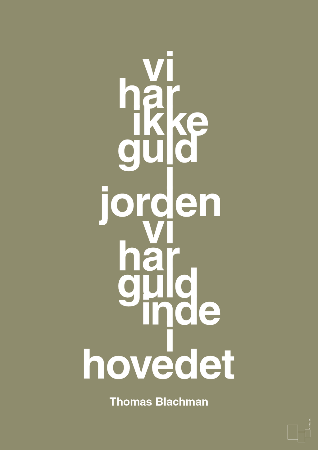 plakat: vi har ikke guld i jorden vi har guld inde i hovedet - misty forrest-Musiker-A1two3