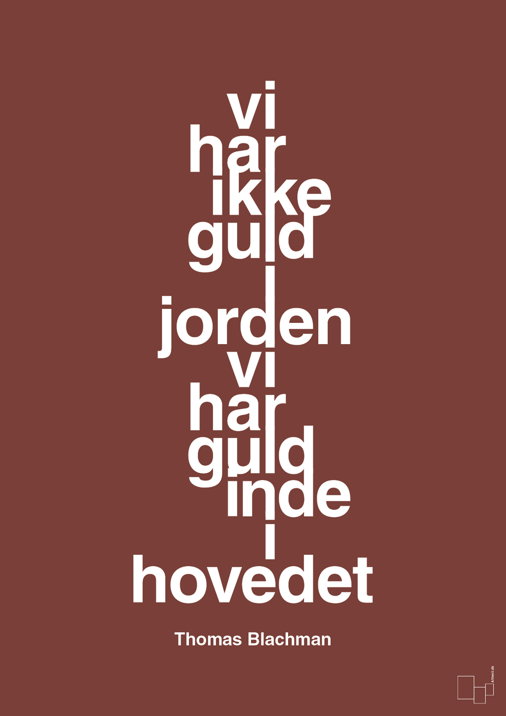 plakat: vi har ikke guld i jorden vi har guld inde i hovedet - red pepper-Musiker-A1two3