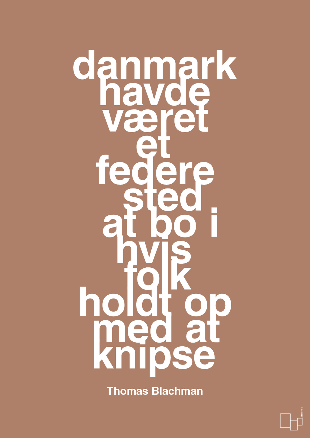plakat: danmark havde været et federe sted at bo i hvis folk holdt op med at knipse - cider spice-Musiker-A1two3