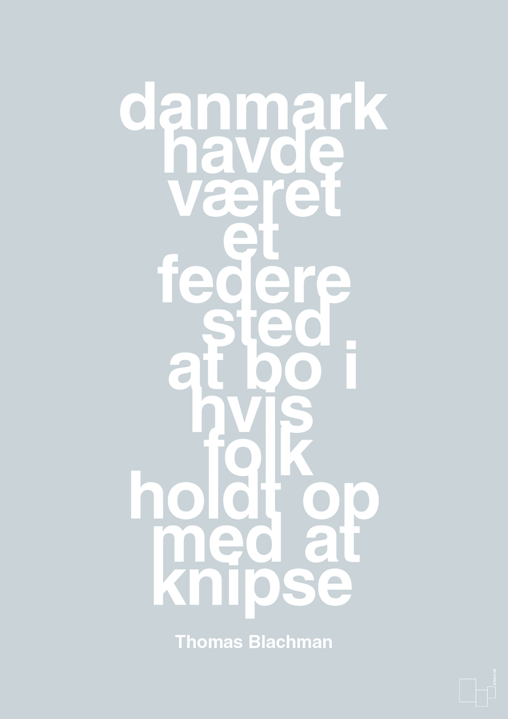 plakat: danmark havde været et federe sted at bo i hvis folk holdt op med at knipse - light drizzle-Musiker-A1two3